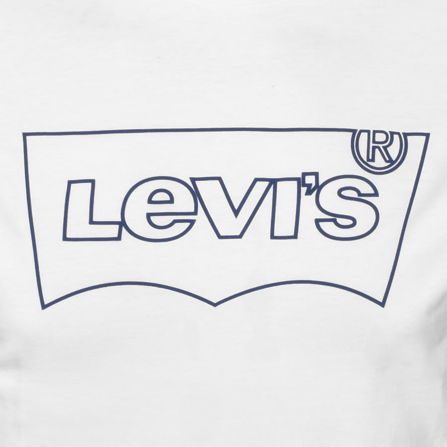 Alternative Image for ProductLevis Logo Crew Neck T Shirt White3